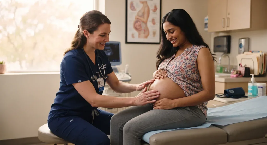 Avaliação médica obstétrica e determinação da idade gestacional clínica